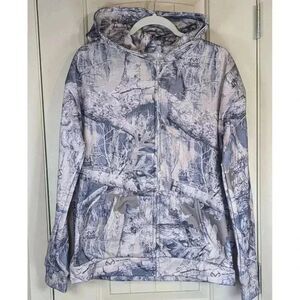 Realtree Edge Hoodie Mens Small Full Zip Camouflage Front Pockets Fleece